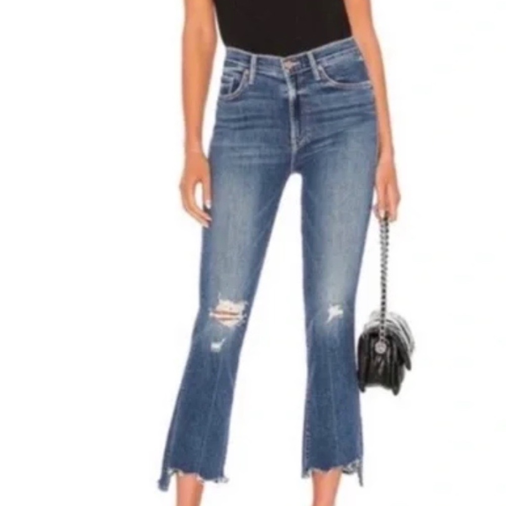 MOTHER The Insider Crop Step Chew Jeans